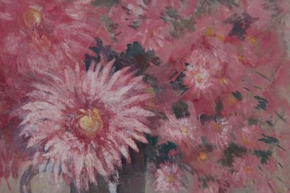 null Odette DURAND (1885-1972) known as DETT

"Bouquet of dahlias

Gouache on paper...