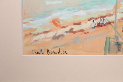 null Charles BADOISEL (1925-2009)

"Breton coastline".

Gouache signed lower left...
