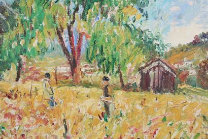 null Paul PETIT (1885-1960)

"Country scene".

Oil on canvas signed lower left

60...