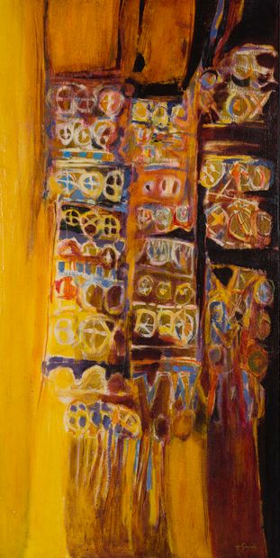 null H. GIRARD (Modern school)

"Hanging bags"

Oil on canvas signed lower right

120...