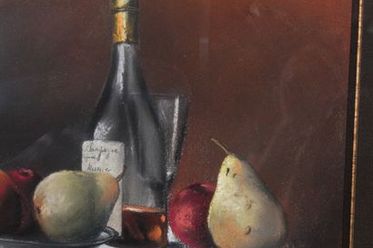 null ÉCOLE MODERNE

"Cognac et fruits", 1993

Pastel daté "1993"

31 x 38 cm