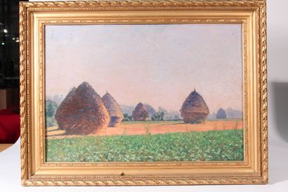 null Albert POMMERET (XIX/XXth)

"The millstones".

Oil on cardboard signed lower...