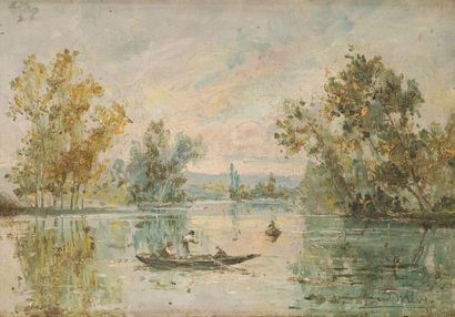 null Paul MERY (Né en 1850)

"Promenade en barque"

Huile sur toile, signée en bas...