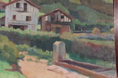 null Odette DURAND (1885-1972) dite DETT

"Village du Pays Basque"

Huile sur carton

33...