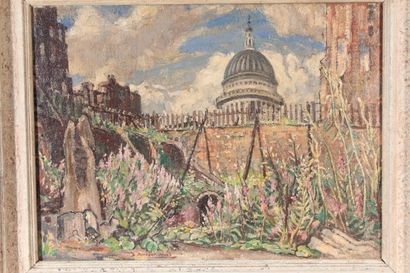 null Sydney Dennat MOSS

"London, St. Paul's Cathedral"

Oil on canvas signed lower...