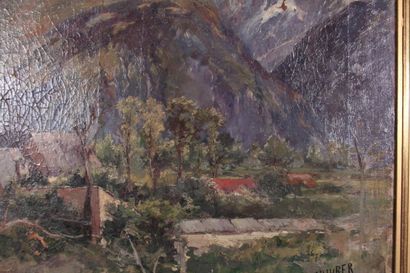 null Louis-Charle WHURER (XIX-XXème)

"Paysage montagneux. Alpes"

Huile sur toile...