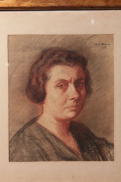 null Alexis de BROCA (1868-1948)

"Portrait de femme", 1925

Dessin au fusain et...