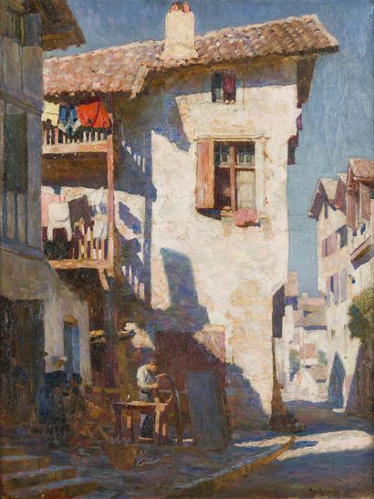 null Bertrand de BONNECHOSE (1897-1972)

Ciboure, the workshop in Pocalette street

Oil...