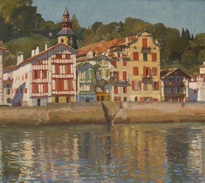 null François-Maurice ROGANEAU (1883-1973)

View of the quay of Ciboure

Oil on canvas,...