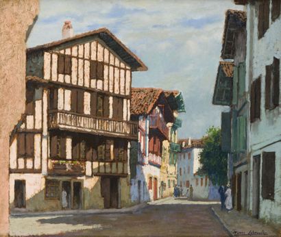 null Pierre LABROUCHE (1876-1956)

Ciboure, rue Agorette

Huile sur carton toilé,...