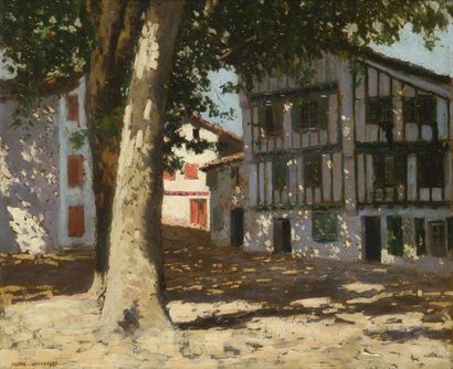 null Pierre LABROUCHE (1876-1956)

Ciboure, Mapou Street, Red Cross Square

Oil on...