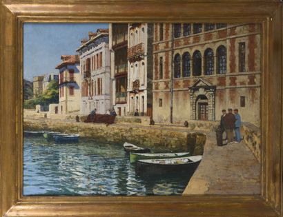 null Georges MASSON (1875-1949)

The quay in front of the house of the Infanta

Oil...