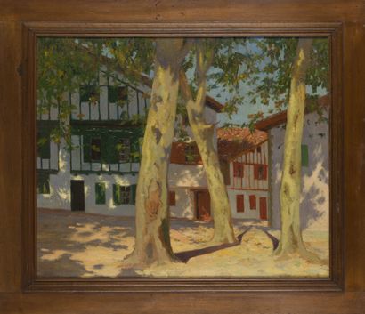 null Georges MASSON (1875-1949)

Ciboure, house with the Red Cross

Oil on cardboard,...