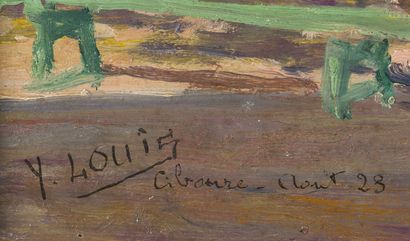null Y. LOUIS

The square of the Town Hall in Ciboure

Oil on panel, signed lower...