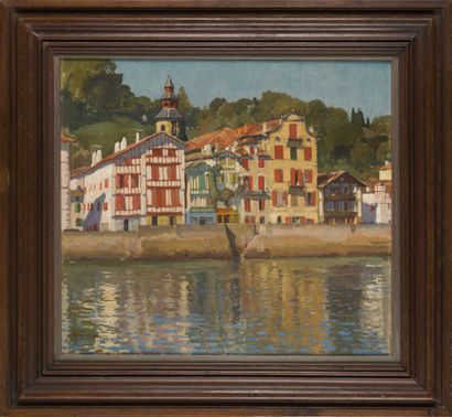 null François-Maurice ROGANEAU (1883-1973)

View of the quay of Ciboure

Oil on canvas,...
