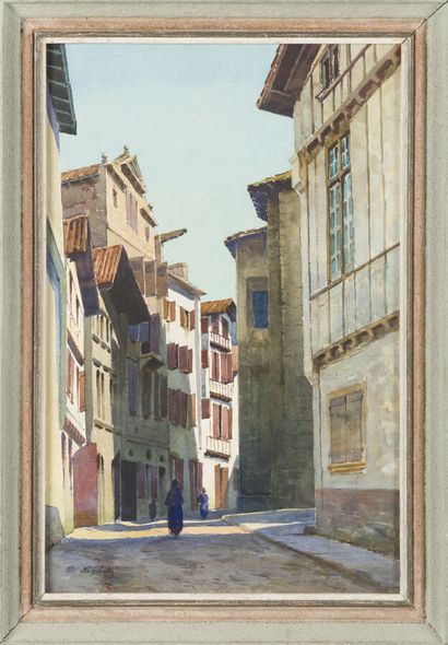 null Bernard Antoine RIGHETTI (1882-1965)

Ciboure, the Pocalette street

Watercolor,...