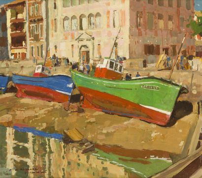 null François-Maurice ROGANEAU (1883-1973)

Beached boats, port of Saint-Jean-de-Luz

Oil...