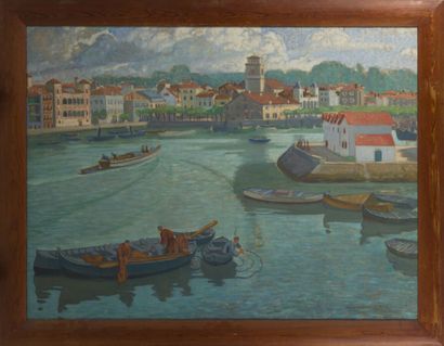 null Raymond-Pierre VIRAC (1892-1946)

The port of Saint-Jean-de-Luz, view of Ciboure

Oil...