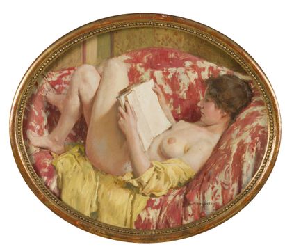 null François-Maurice ROGANEAU (1883-1973)

The reading

Oil on canvas mounted on...