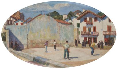 null Louis FLOUTIER (1882-1936)

Pelota game at the fronton of Ciboure

Oil on panel...