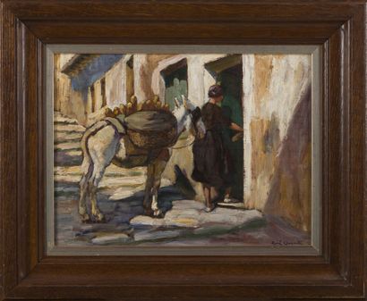 null René-Maxime CHOQUET (1872-1958)

The bread carrier, Ciboure

Oil on panel, signed...
