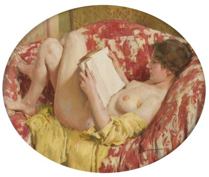 null François-Maurice ROGANEAU (1883-1973)

The reading

Oil on canvas mounted on...