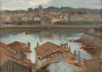 null Paul SARRUT (1882-1969)

View of Saint-Jean-de-Luz from Ciboure

Oil on panel,...