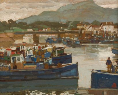 null François-Maurice ROGANEAU (1883-1973)

The port of Saint-Jean-de-Luz

Oil on...