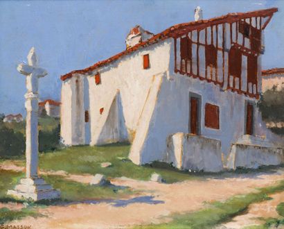 null Georges MASSON (1875-1949)

The White Cross

Oil on panel, signed lower left.

25...