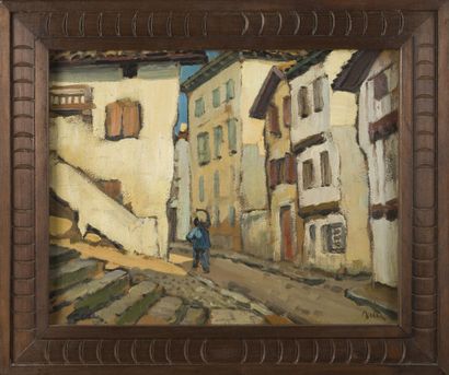 null Georges BELL (1878-1966)

The Pocalette street

Oil on cardboard, signed lower...