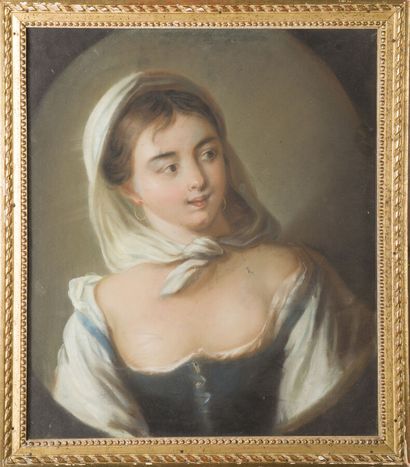 null Ecole fin XVIIIe siècle

Portrait de jeune femme aux boucles d'oreilles

Pastel

59,4...