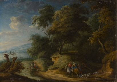  Suiveur de Jacques d'Artois (1613-1686)

Cavaliers dans un paysage

Huile sur bois

46... Gazette Drouot