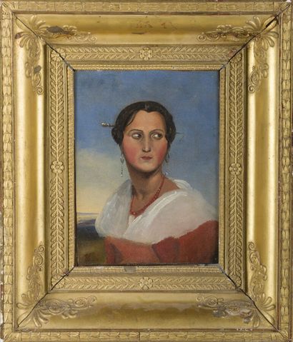 null French school around 1820

Bust Portrait of an Italian Woman in the Country

Oil...