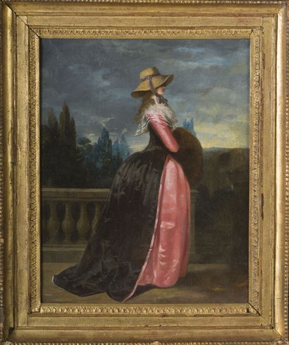 null Attribué à Robert Lefebvre (1755 - 1830)

Portrait de femme au manchon et à...