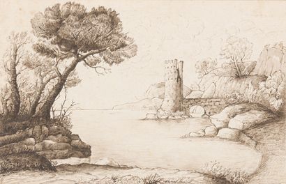 null Attributed to Dominique PAPETY (Marseille 1815-1849)

Italian landscape with...