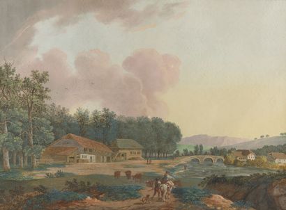 null early 19th century swiss school

A pair of animated landscapes

Gouaches.

45.5...