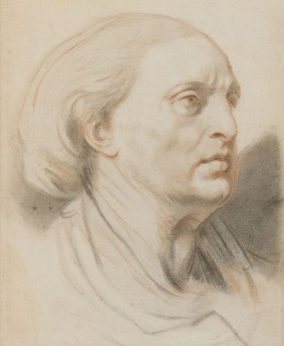 null Attributed to Jean-Baptiste GREUZE (1725-1805)

Head of a man

Black stone and...