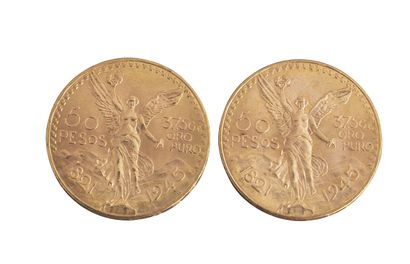 null Mexique : 2 pièces de 50 Pesos 1945. SUP



Non reproduit au catalogue