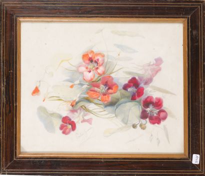 null Pauline GIRARDIN (1818-1875)

Jetée de fleurs

Aquarelle sur vélin, signée en...