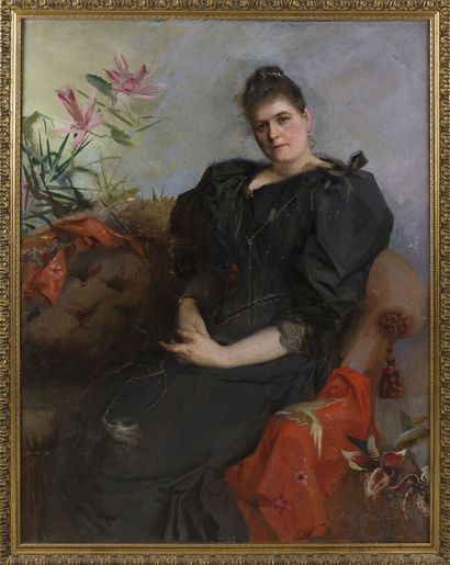 null ÉCOLE FIN XIXème

Portraits, 1893

Deux huiles sur toiles formant pendant, signées...
