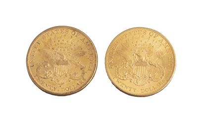 null Etats-Unis : 2 pièces de 20 Dollars Liberty 1899 S et 1904. SUP



Non reproduit...