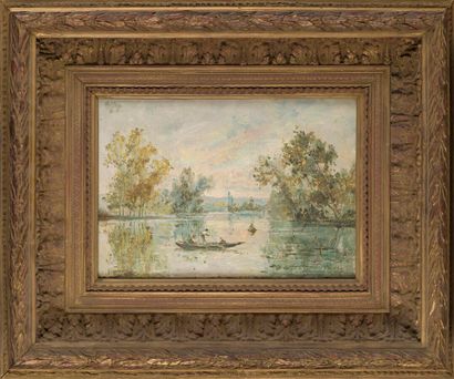 null Paul MERY (Né en 1850)

Promenade en barque

Huile sur toile, signée en bas...