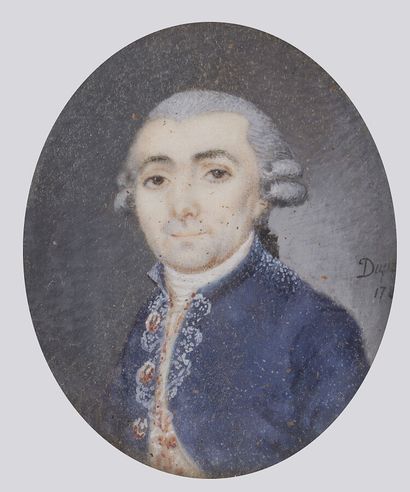 null Claude DUPRÉ (Actif dans la seconde moitié du XVIIIe siècle)

Portrait d'homme...