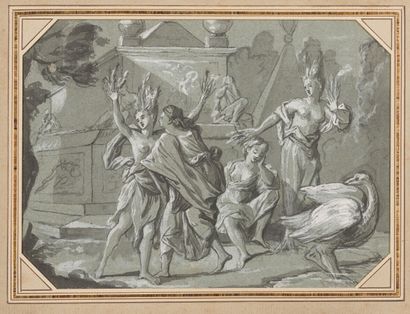 null 18th CENTURY FRENCH SCHOOL

Scene of a metamorphosis

Pen and black ink, grey...