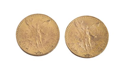 null Mexique : 2 pièces de 50 Pesos 1946. SUP



Non reproduit au catalogue