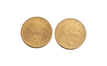 null Etats-Unis : 2 pièces de 20 Dollars Liberty 1897 S et 1903 S. SUP



Non reproduit...