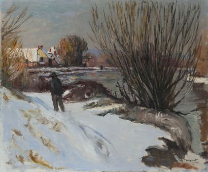 null Marcel NIQUET (1889-1960)

Neige

Huile sur toile, signée en bas à droite, contresignée...