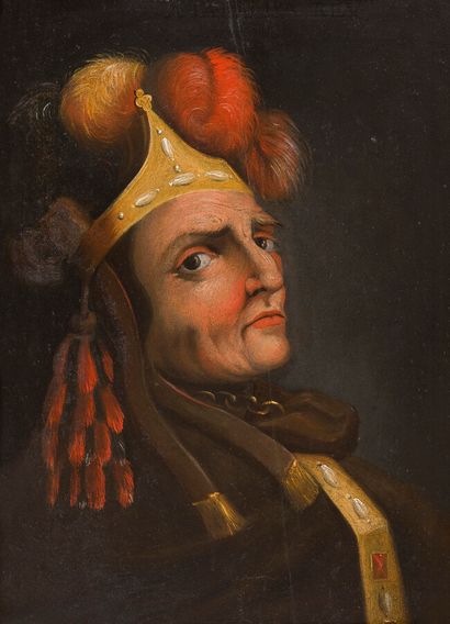 null ÉCOLE FRANCAISE VERS 1800

Portrait d'Atahualpa (vers 1500-1533) , dernier empereur...