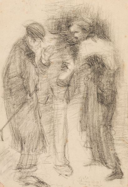null François-Louis LANFANT DE METZ (1814-1892)

Woman and two children

Black pencil,...