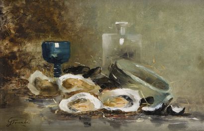 null 
Guillaume FOUACE (1837-1895)




Still life with oysters




Oil on canvas...